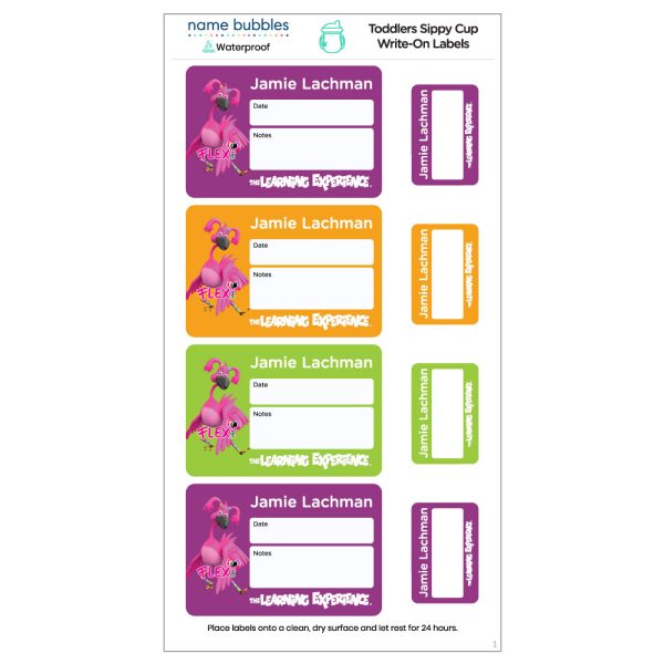 Flexi Toddlers Sippy Cup Write-On Labels For Cheap - Image 3