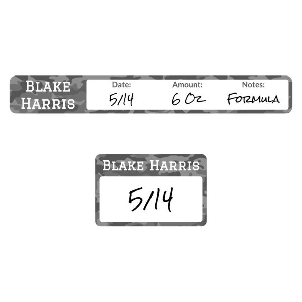 Camo Baby Bottle Cap and Ring Write-On Labels Online Hot Sale - Image 3