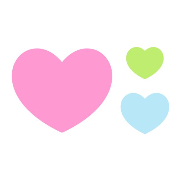 Hearts Waterproof Stickers Fashion