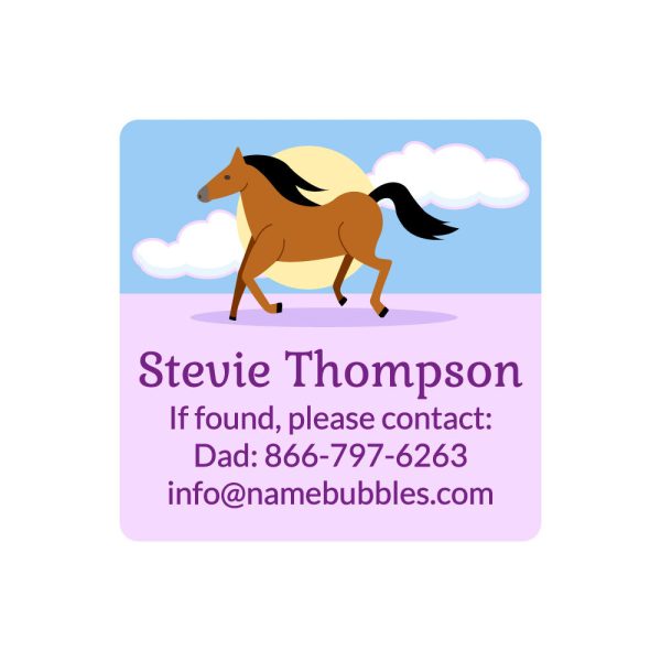 Horse Contact Labels For Cheap - Image 2