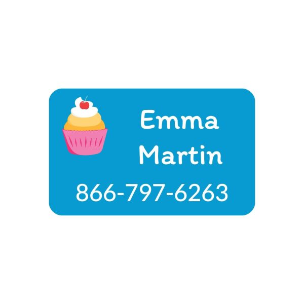 Cupcakes Contact Clothing Labels Fashion