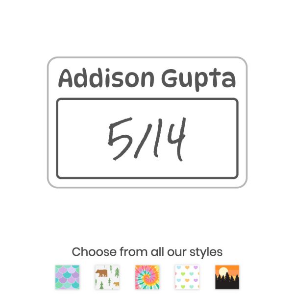 Custom Baby Bottle Cap Write-On Labels Online Hot Sale