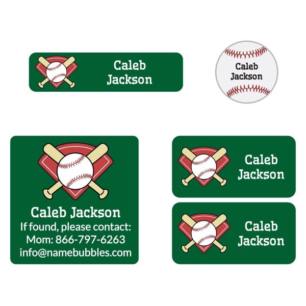 Baseball Sports Labels Pack on Sale