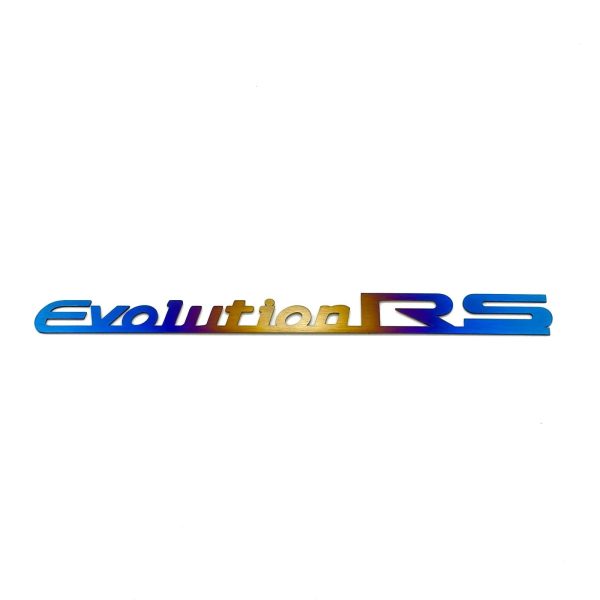 JDC Titanium  Evolution RS  Trunk Badge (Evo 8 9) Cheap